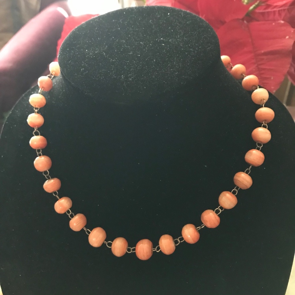 Rare & Unusual Coral Bead Mid Century Choker